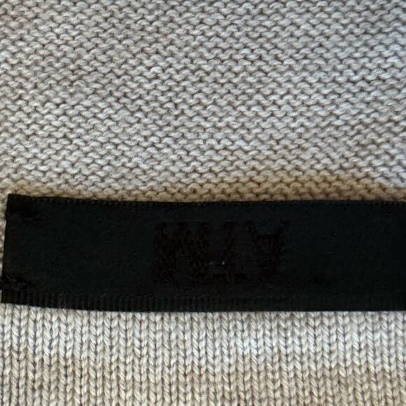 ATM Anthony Thomas Melillo Light Gray Zip-Up pop over Hoodie, Cashmere blend. - Picture 5 of 6